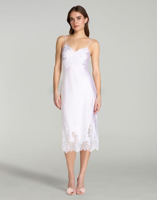 Christi Long Slip in White | By Agent Provocateur All Nightwear