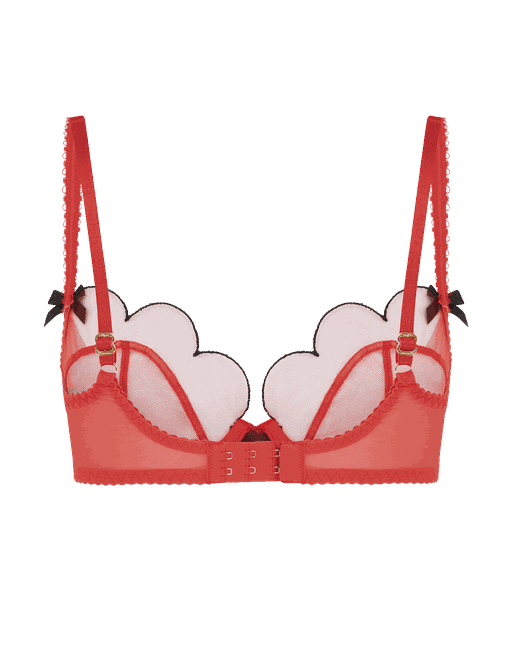 Lorna Plunge Underwired Bra in Red