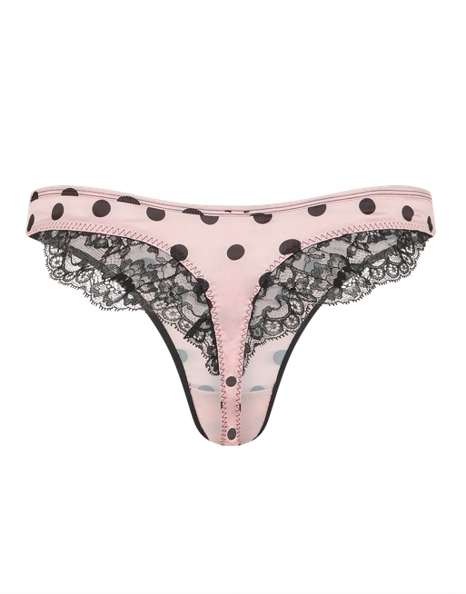Rivere Brazilian Brief in Pink/Black | By Agent Provocateur