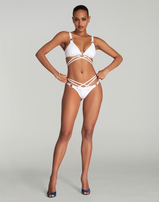 Bikini Agent Provocateur Blanc - Taille 4 (L) - Maillot De Bain Authentique Et Neuf Avec étiquettes