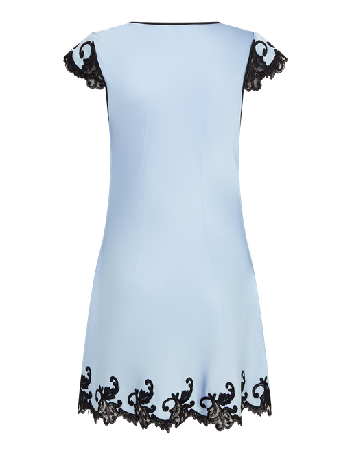 Clarette Short Slip in Blue/Black | By Agent Provocateur All Nightwear
