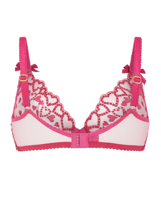 Rozann Plunge Underwired Bra in Fuchsia/Fuchsia | By Agent