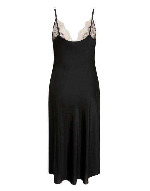Vitoria Long Slip in Black/Blush | By Agent Provocateur New In
