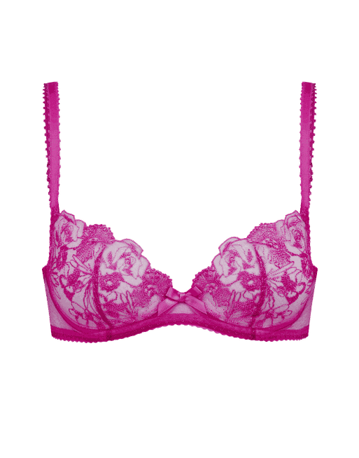 Jayce Plunge Underwired Bra in Magenta/Magenta | By Agent Provocateur