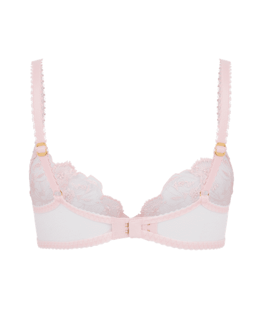 Jayce Plunge Underwired Bra in White