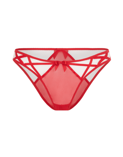 L'Agent by Agent Provocateur Grace No Ouvert Bodysuit in Red