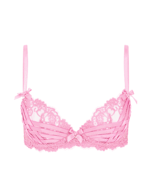 Dioni Plunge Underwired Bra in Pink
