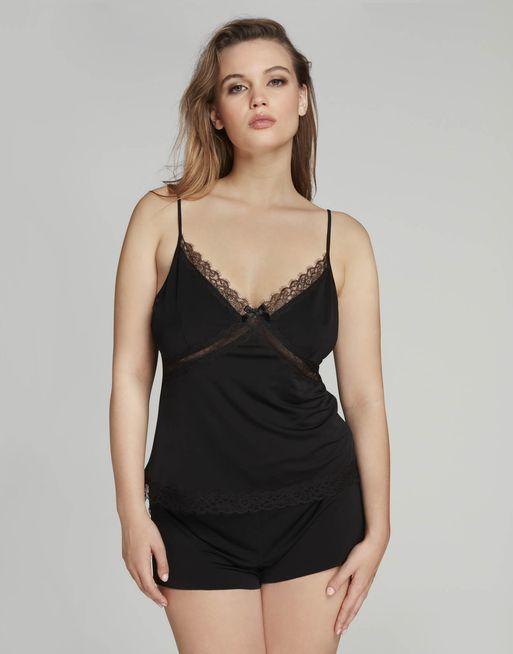Plus size silk lace camisole 2025