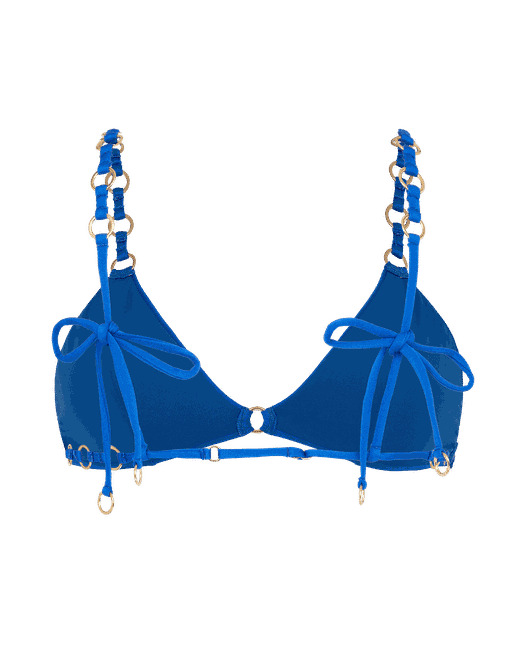 Ashia Tie Side Bikini Top in Cobalt | By Agent Provocateur