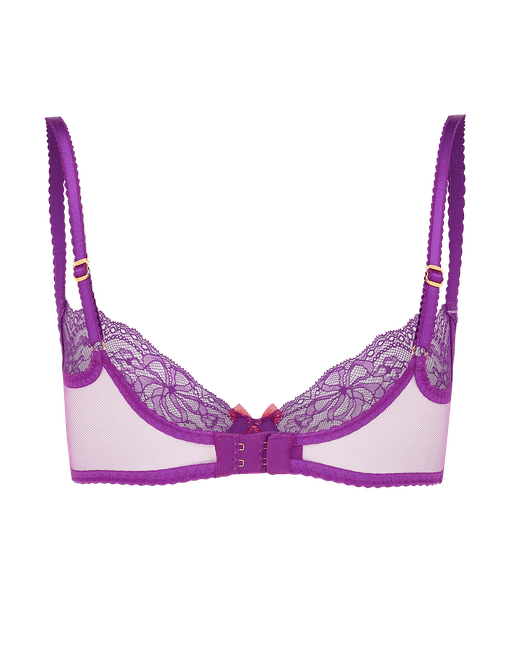 Isedora Plunge Underwired Bra in Purple | By Agent Provocateur