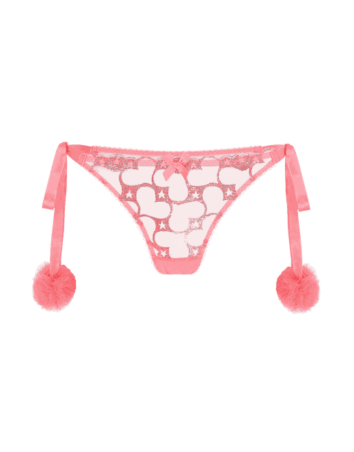 Bobbi Tie-Side Brazillian Brief in Pink