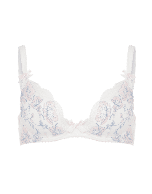 Winnette Plunge Underwire Bra in Baby Pink/Flesh| By Agent