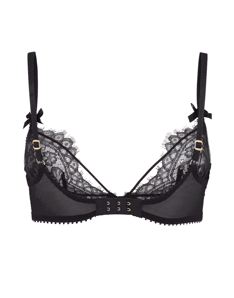 Kiya Plunge Underwired Bra in Black | By Agent Provocateur New In